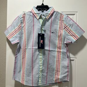 Vineyard Vines Boy 7 Rainbow Stripe Shirt
